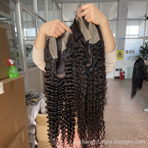Free sample Lace Frontal Wig Brazilian Straight Human Hair Lace Front Wigs Pre Plucked With Baby Hair 150% 180% Density wigs